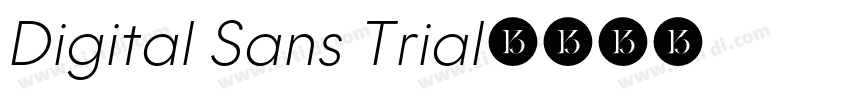 Digital Sans Trial字体转换